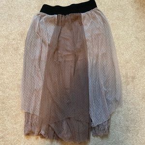 Free People tulle midi skirt